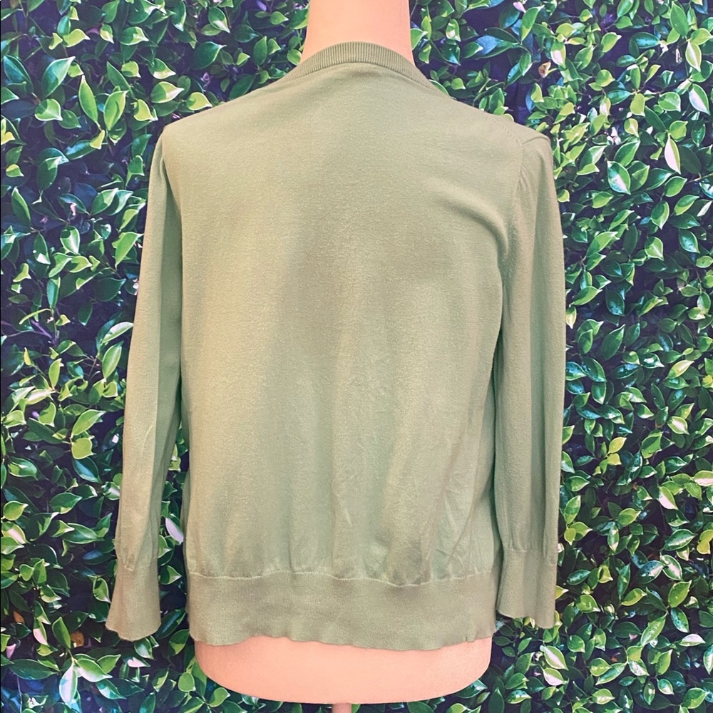 EUC J.Crew Clare Cardigan Mint M - Picture 3 of 4